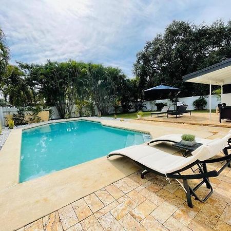 劳德代尔堡Tropical Oasis House Private Pool Family Yard别墅 外观 照片