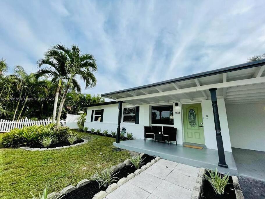 劳德代尔堡Tropical Oasis House Private Pool Family Yard别墅 外观 照片