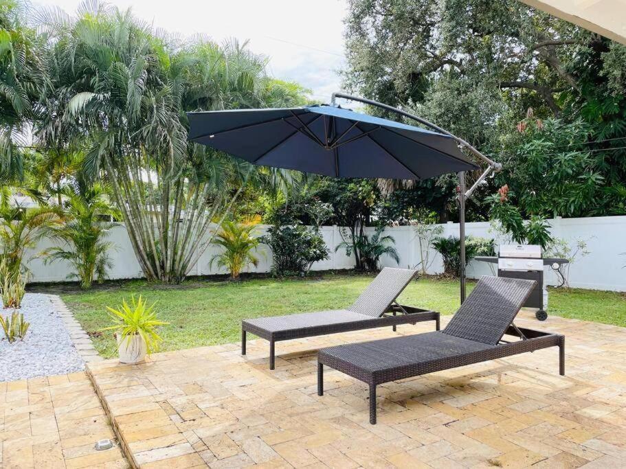 劳德代尔堡Tropical Oasis House Private Pool Family Yard别墅 外观 照片